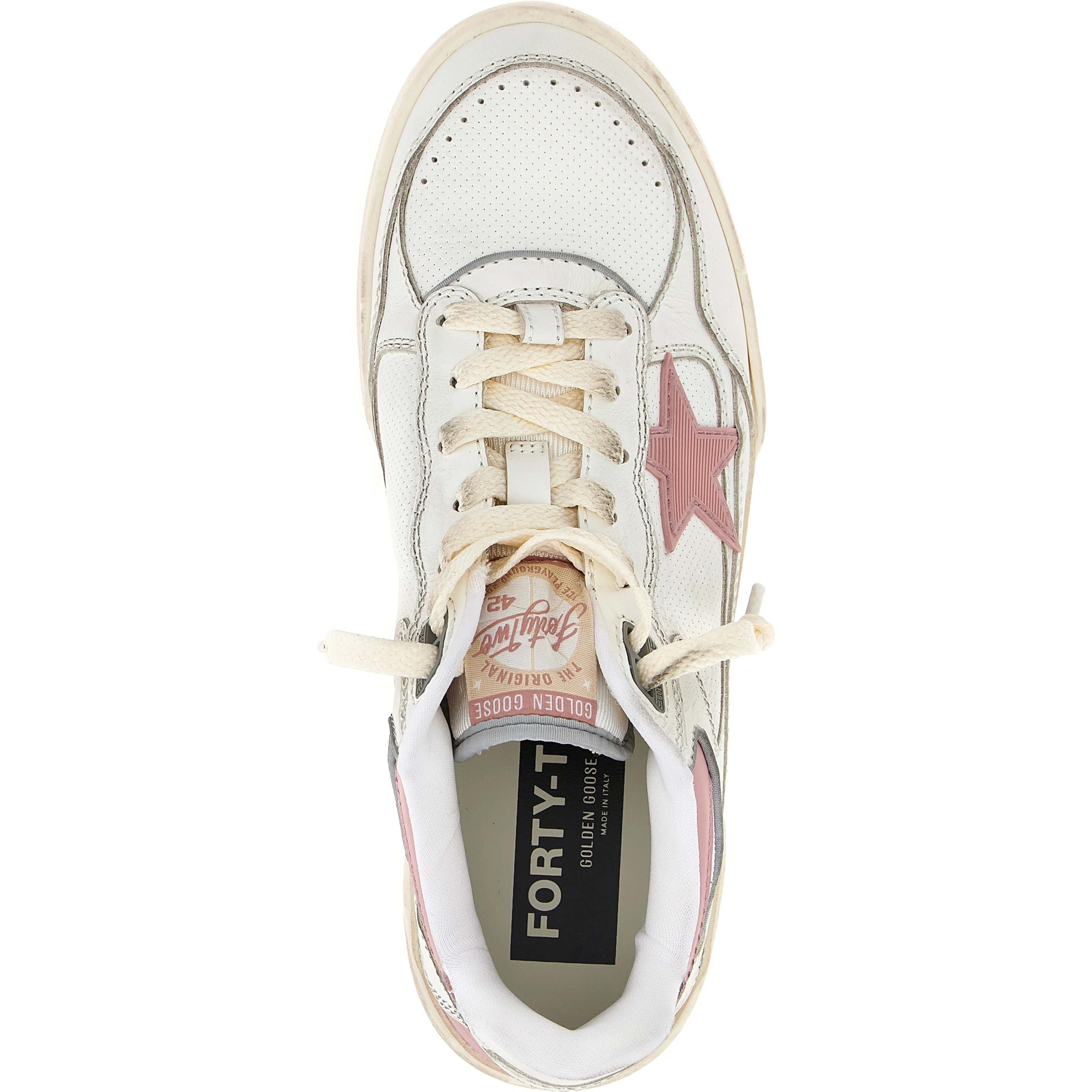 Multicolor Leather Athletic Sneakers