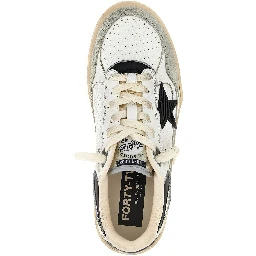 Bicolor Leather Athletic Sneakers