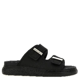 Black Rubber Slides