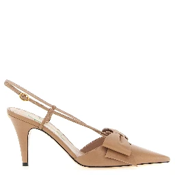 Multicolor Leather High Heel Pumps