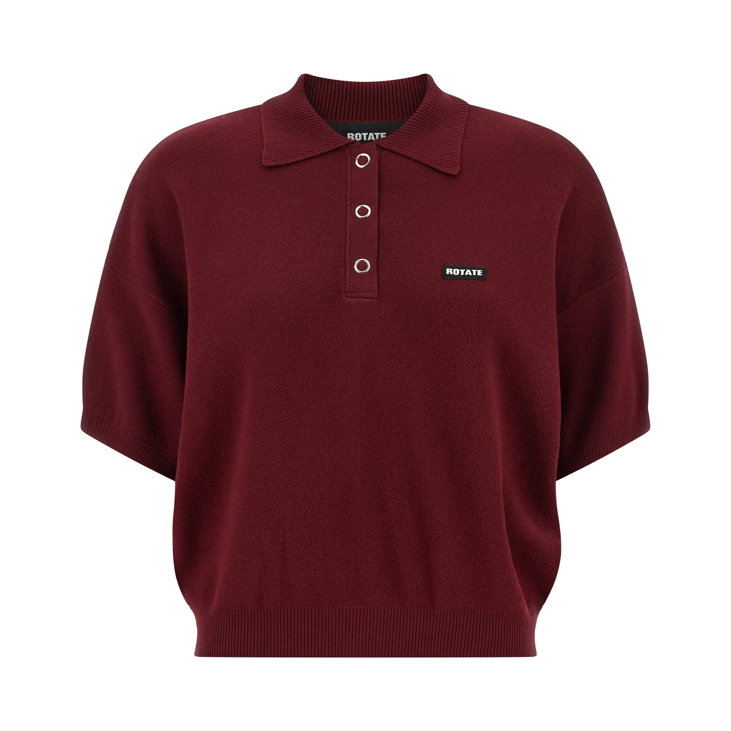 Bordeaux Mohair Polo Shirt
