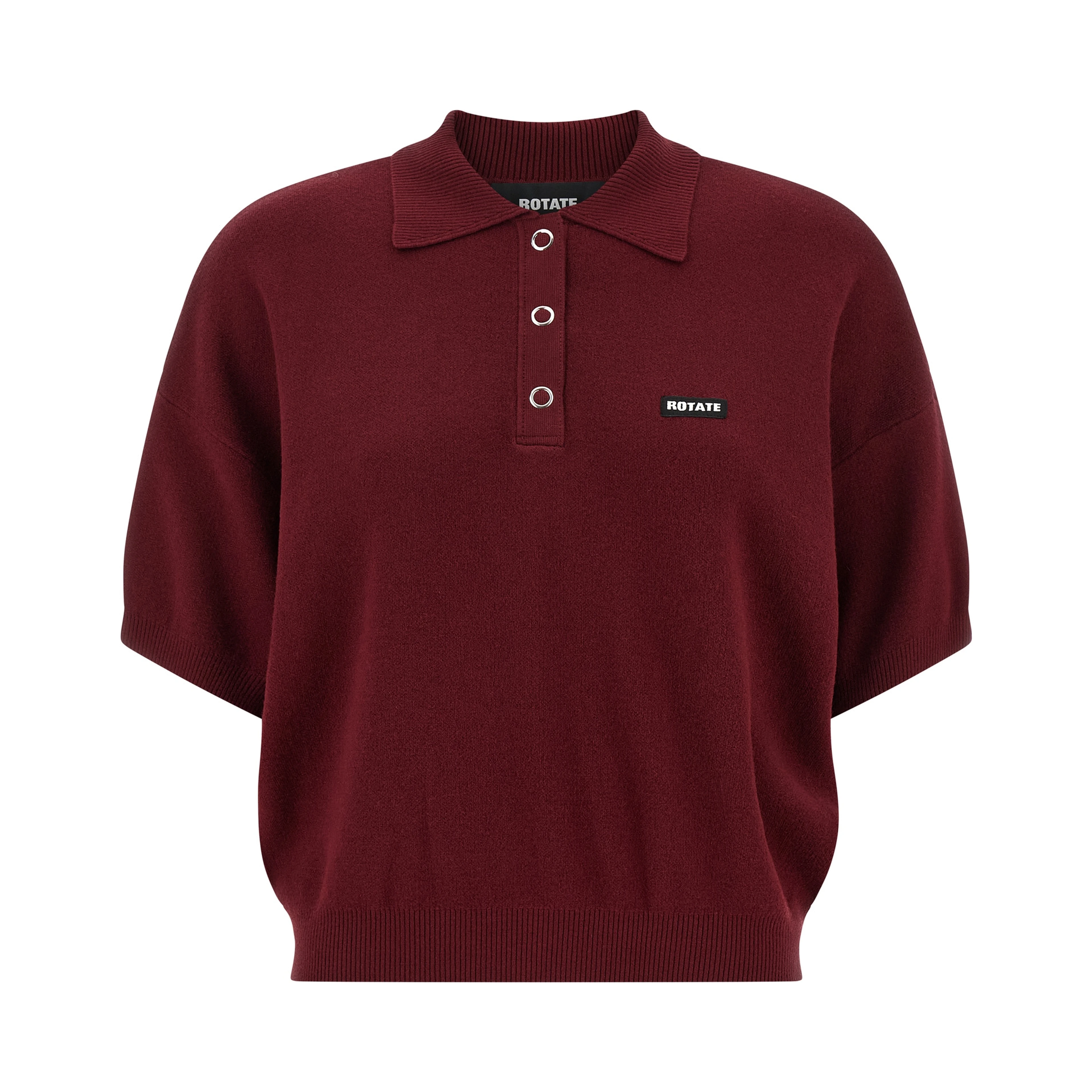 Bordeaux Mohair Polo Shirt