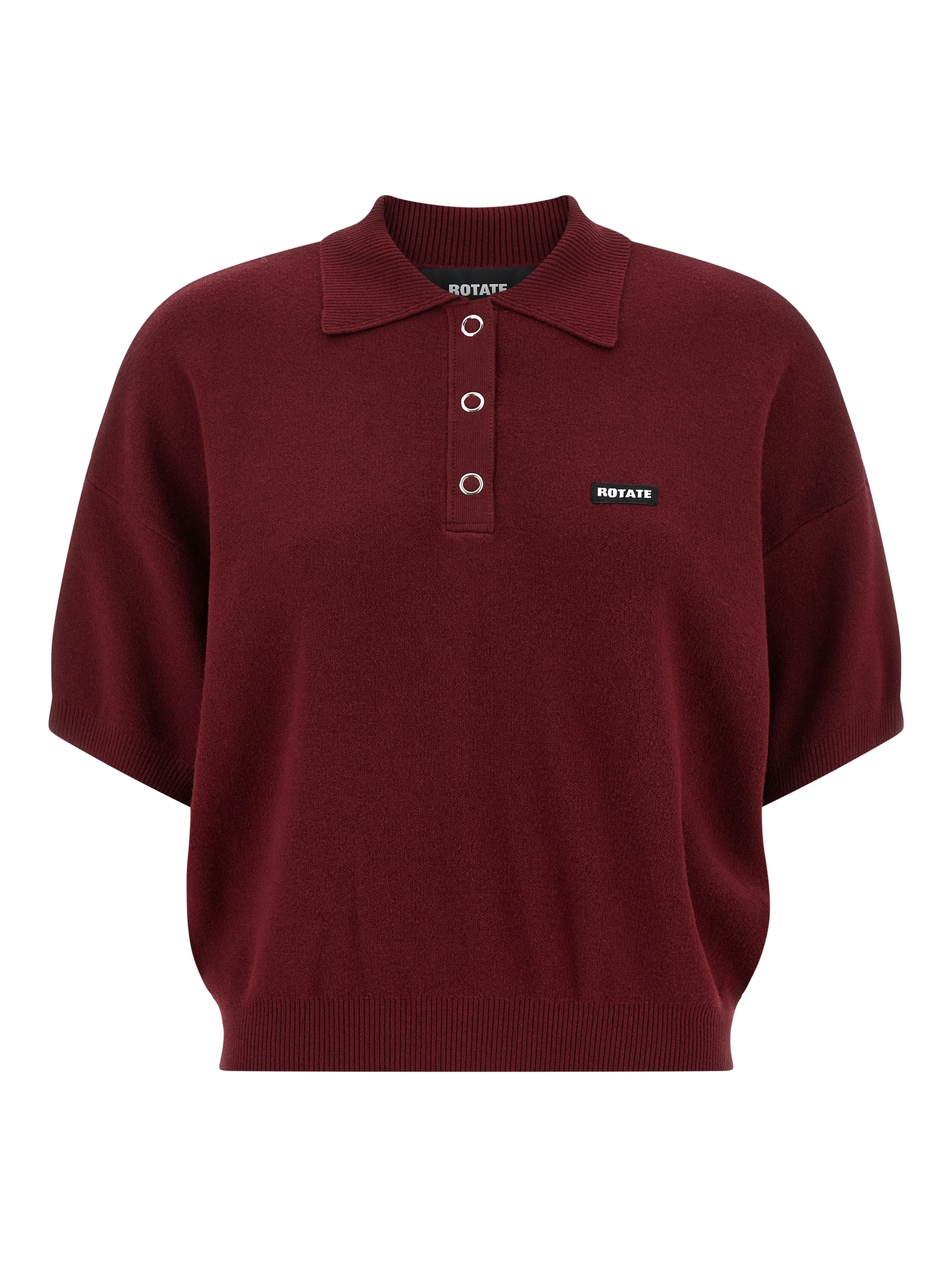 Bordeaux Mohair Polo Shirt