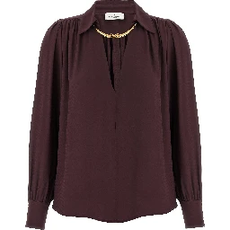 Purple Viscose Blouse