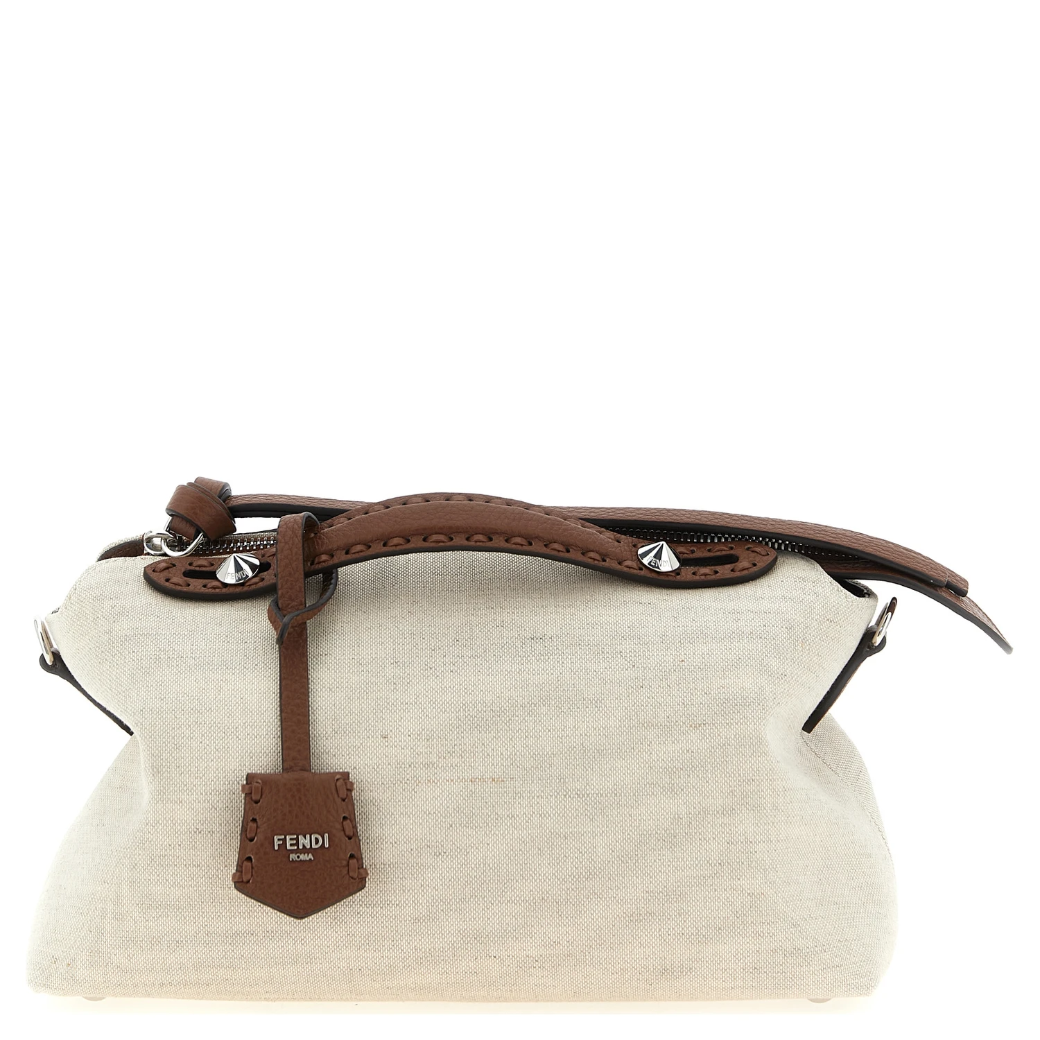 Beige Polyethylene Handbag
