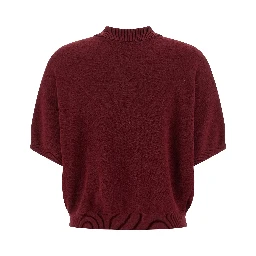 Bordeaux Mohair Polo Shirt