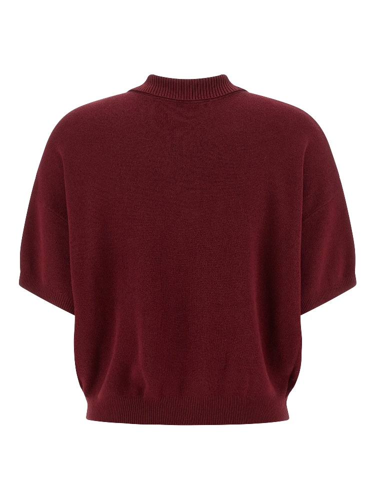 Bordeaux Mohair Polo Shirt alternative