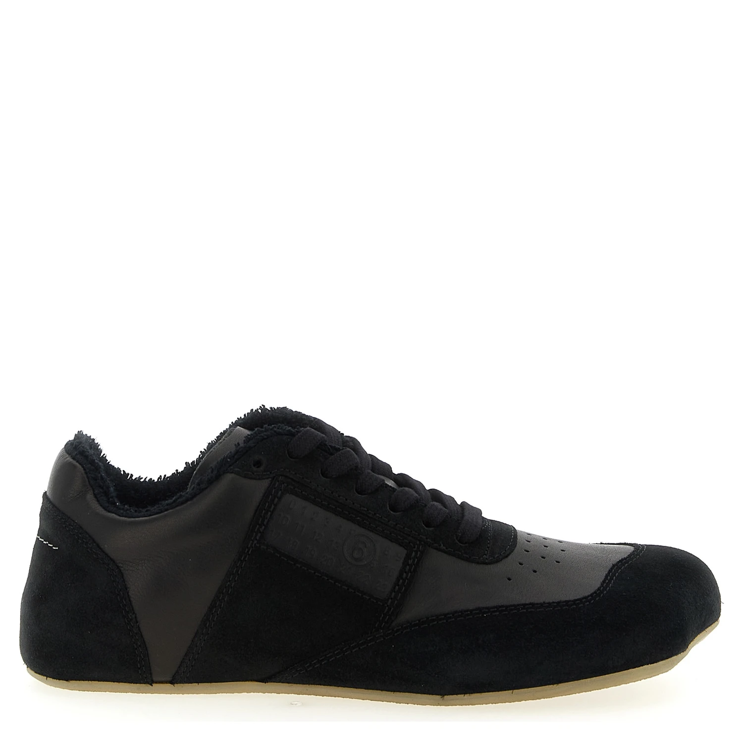 Black Calfskin Athletic Sneakers