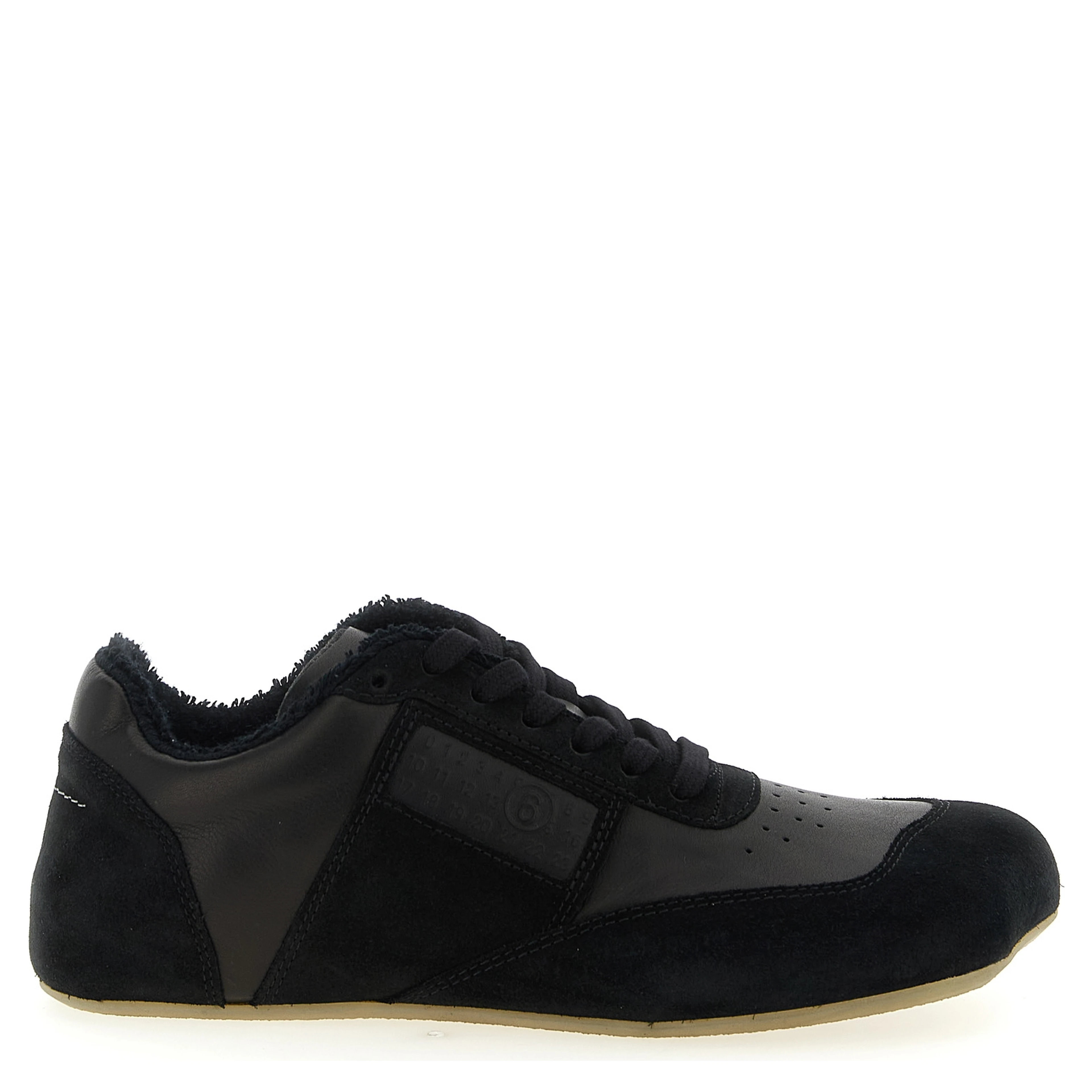 Black Calfskin Athletic Sneakers