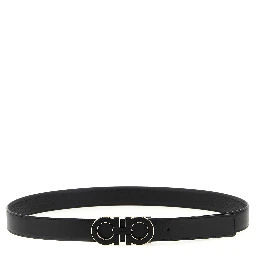Black Calfskin Regular Belt
