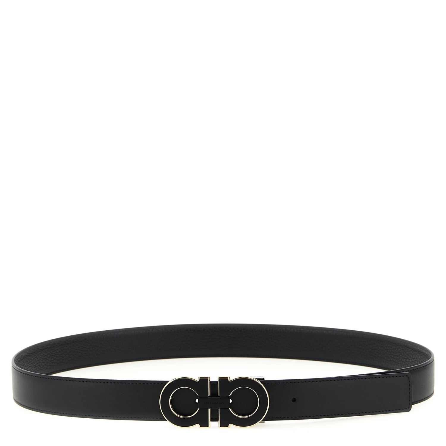 Black Calfskin Regular Belt