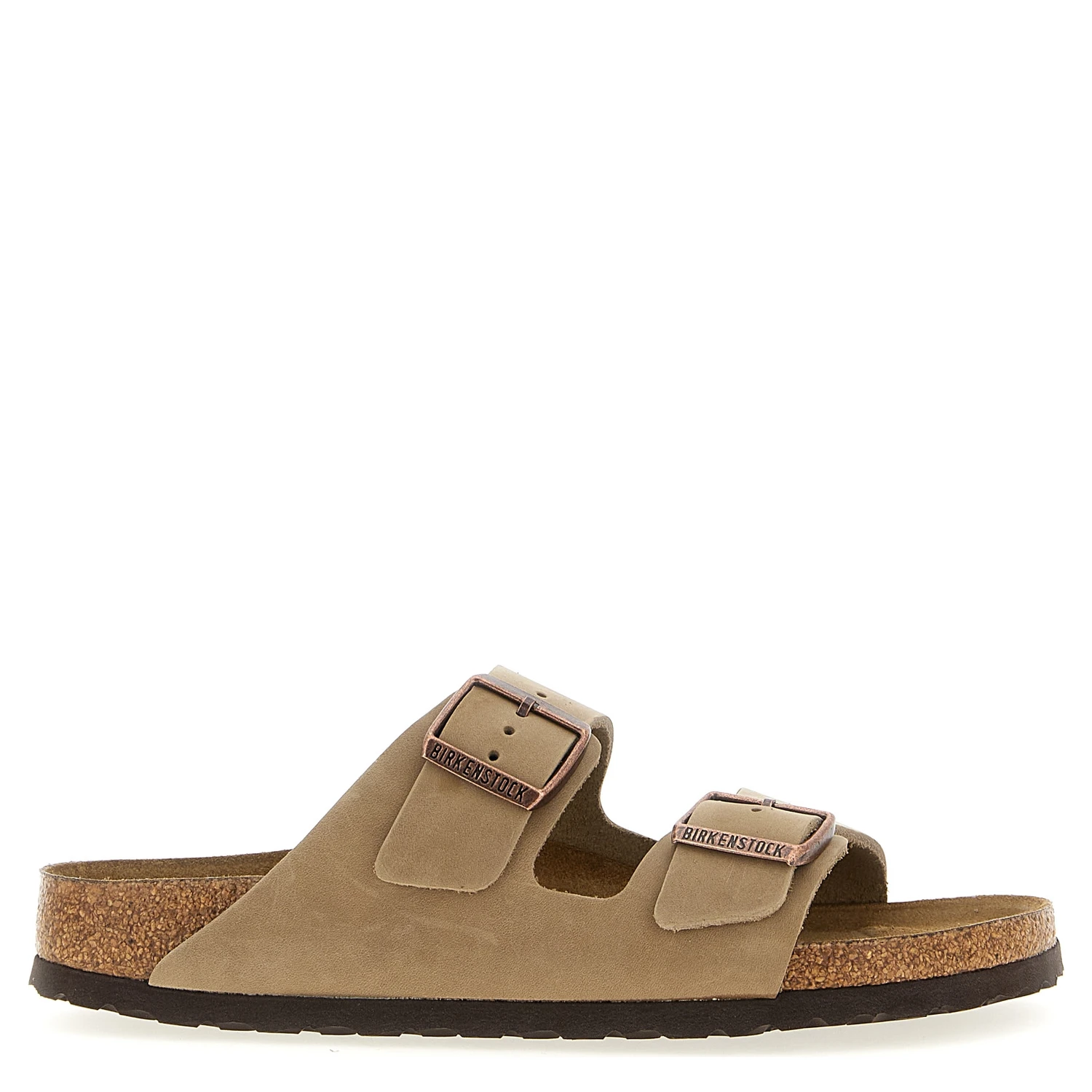 Brown Leather Slides