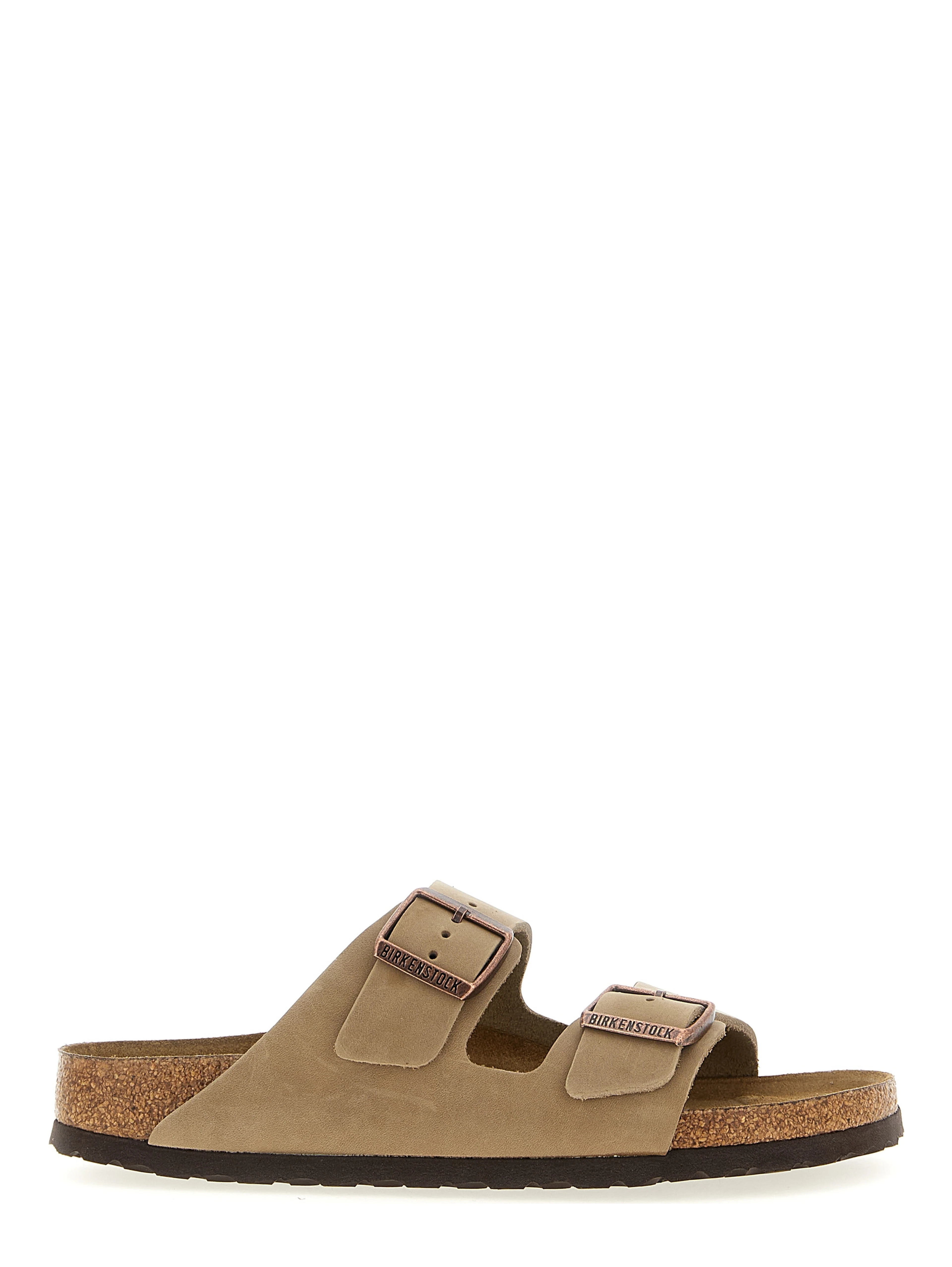 Brown Leather Slides