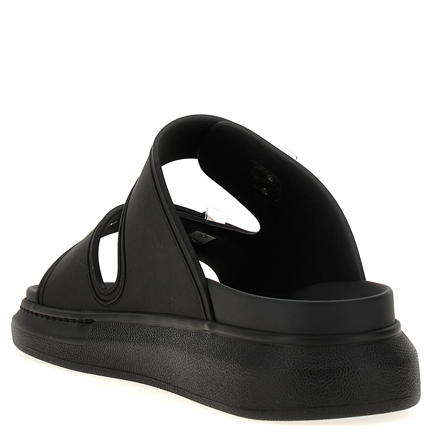 Black Rubber Slides
