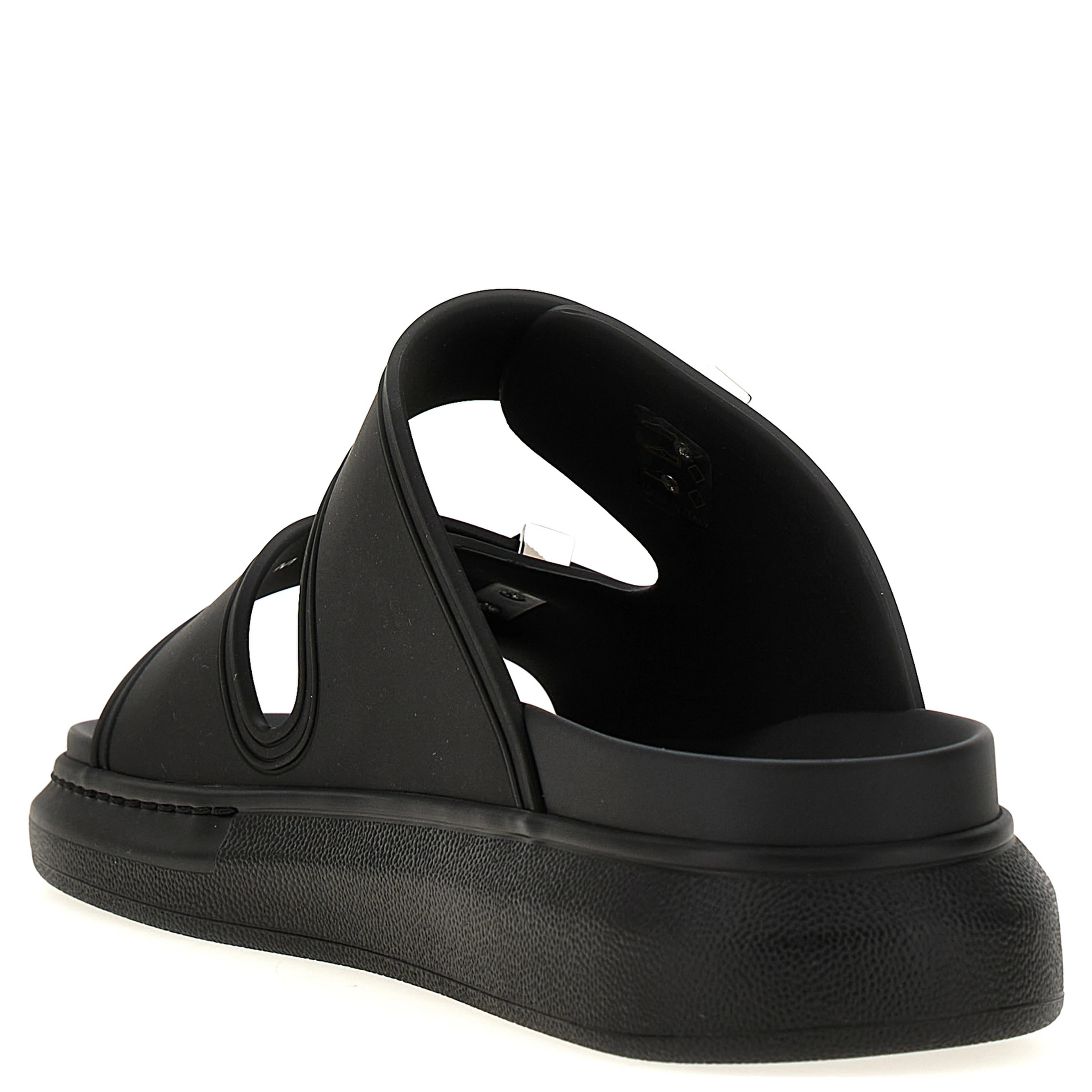Black Rubber Slides