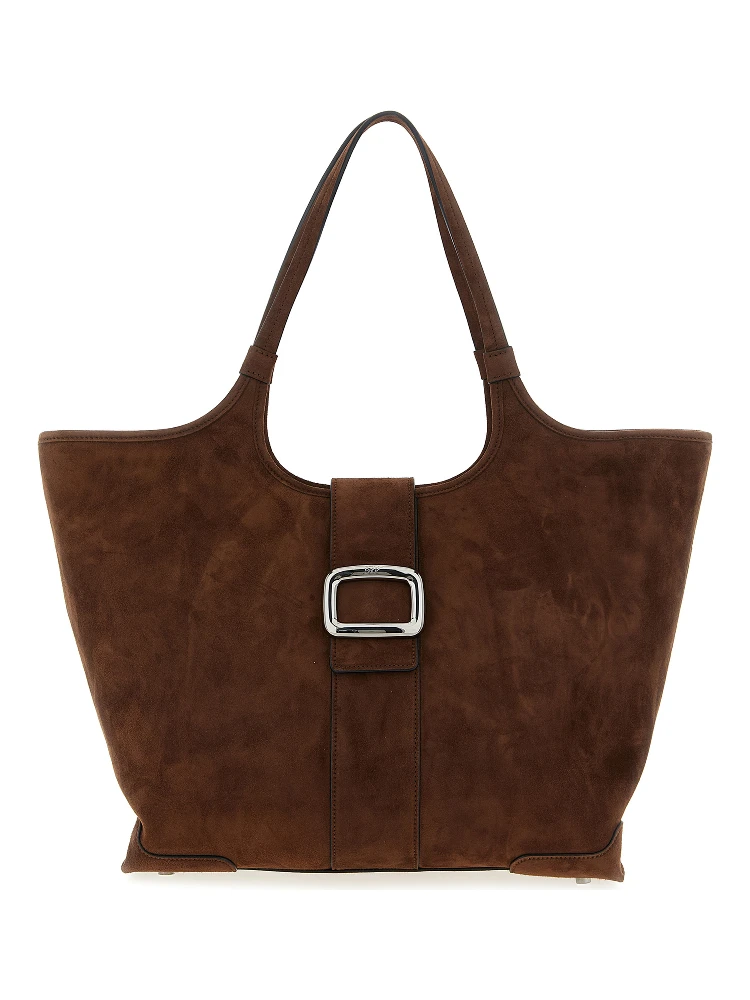 Brown Goatskin Tote Bag