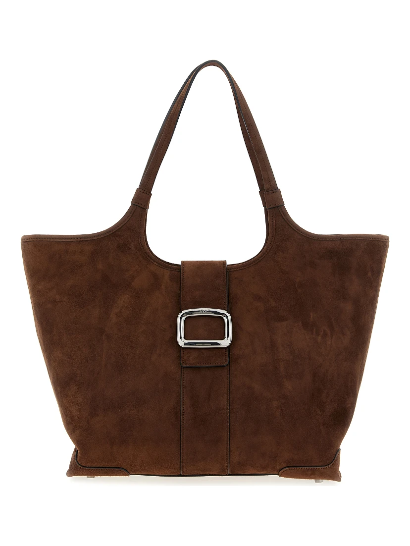 Brown Goatskin Tote Bag