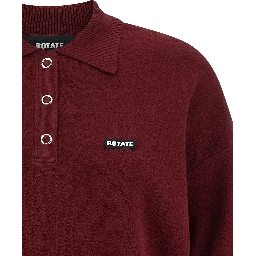Bordeaux Mohair Polo Shirt