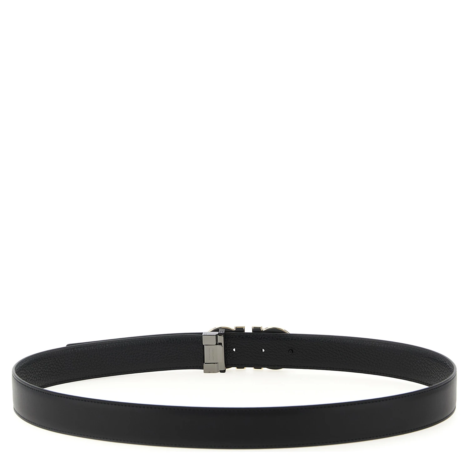 Black Calfskin Regular Belt