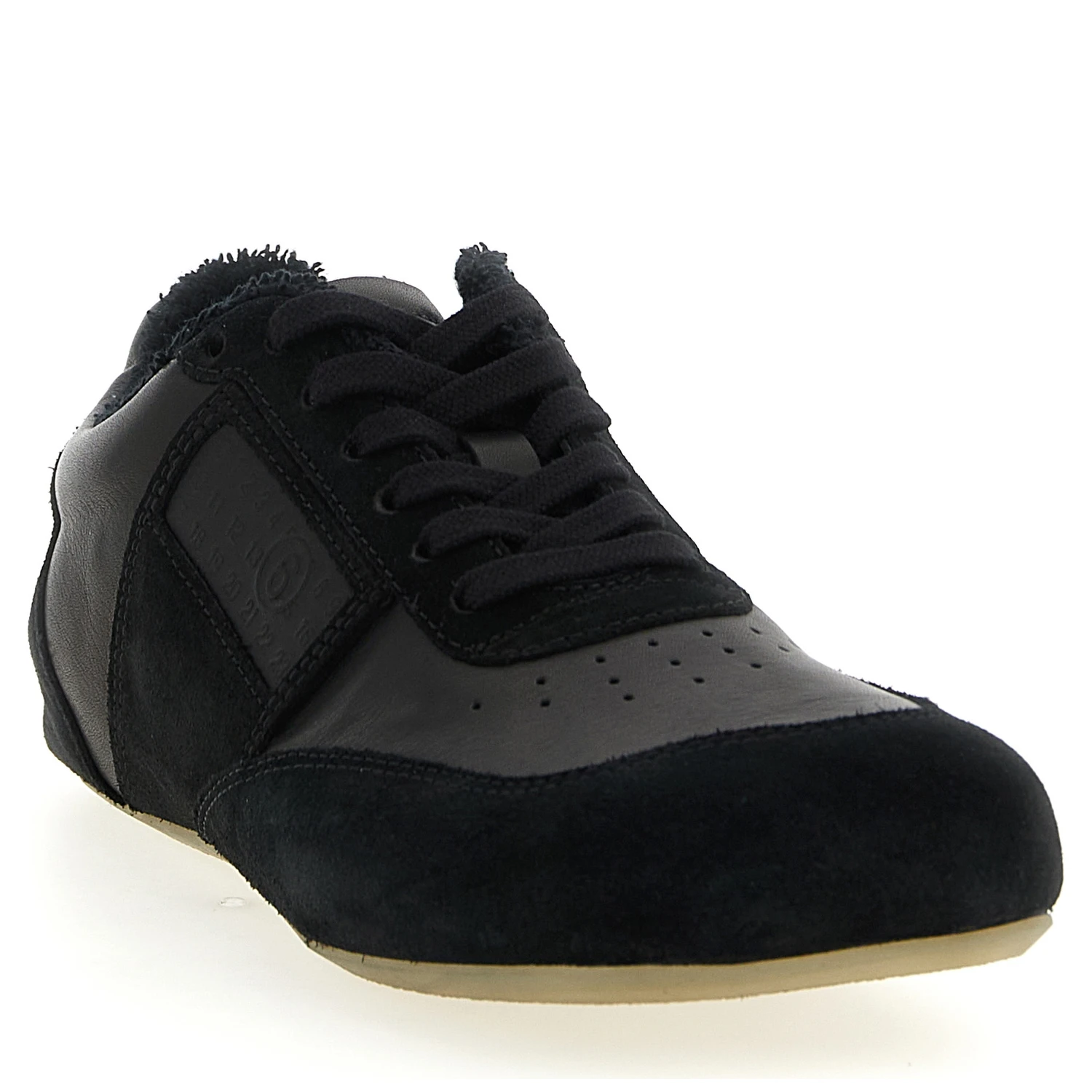 Black Calfskin Athletic Sneakers