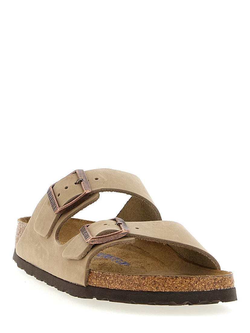 Brown Leather Slides