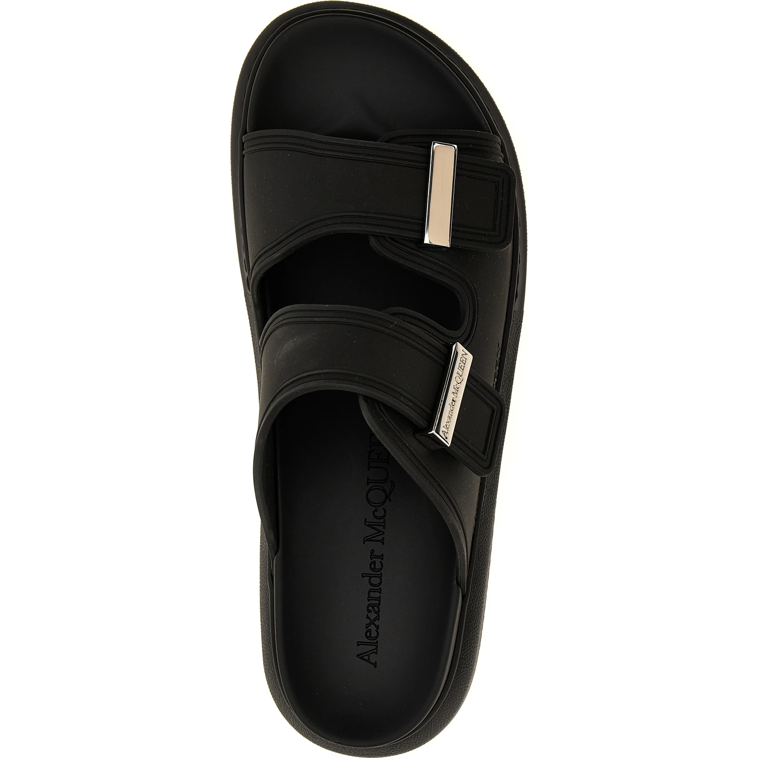 Black Rubber Slides