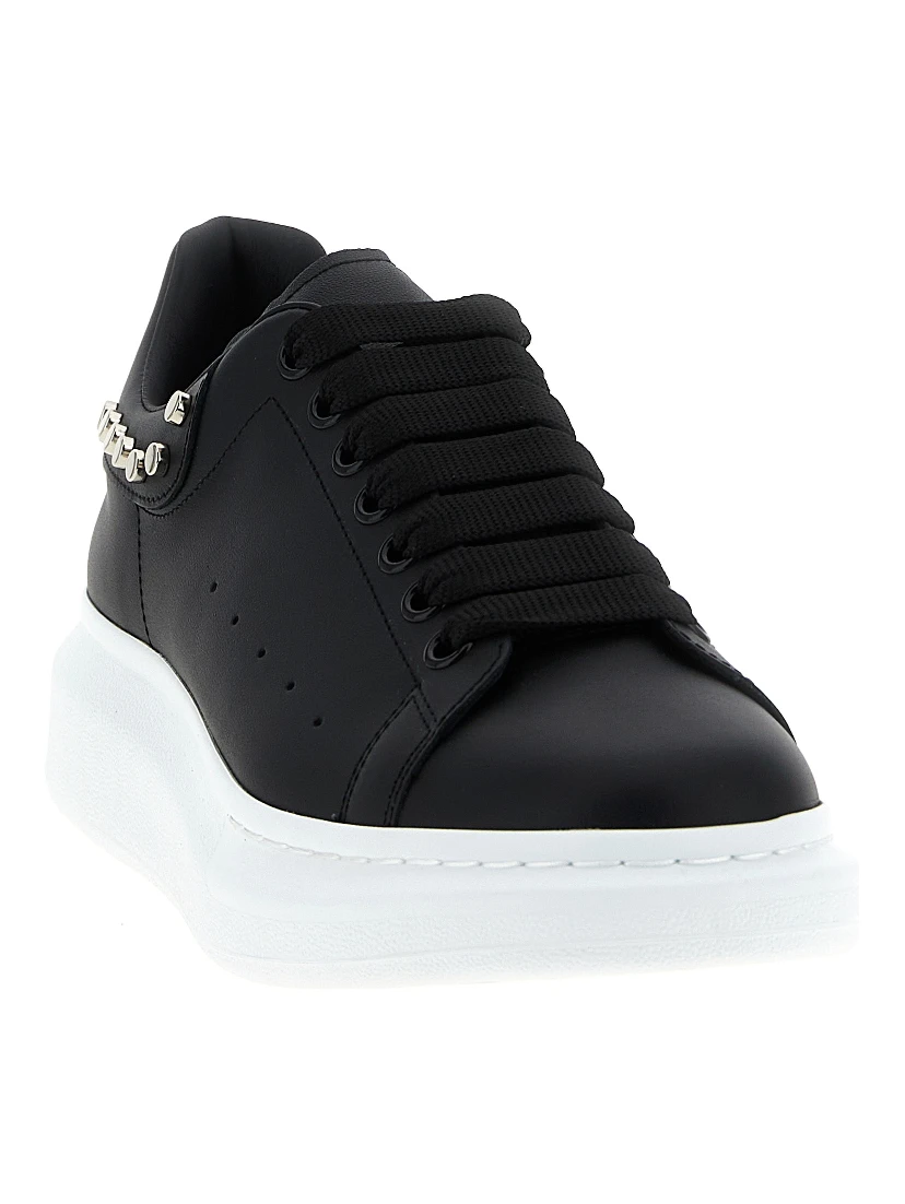 Black Calfskin Chunky Sneakers