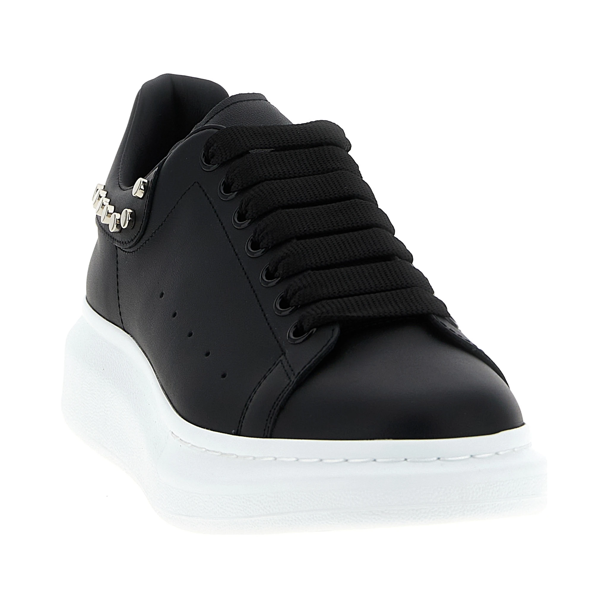 Black Calfskin Chunky Sneakers