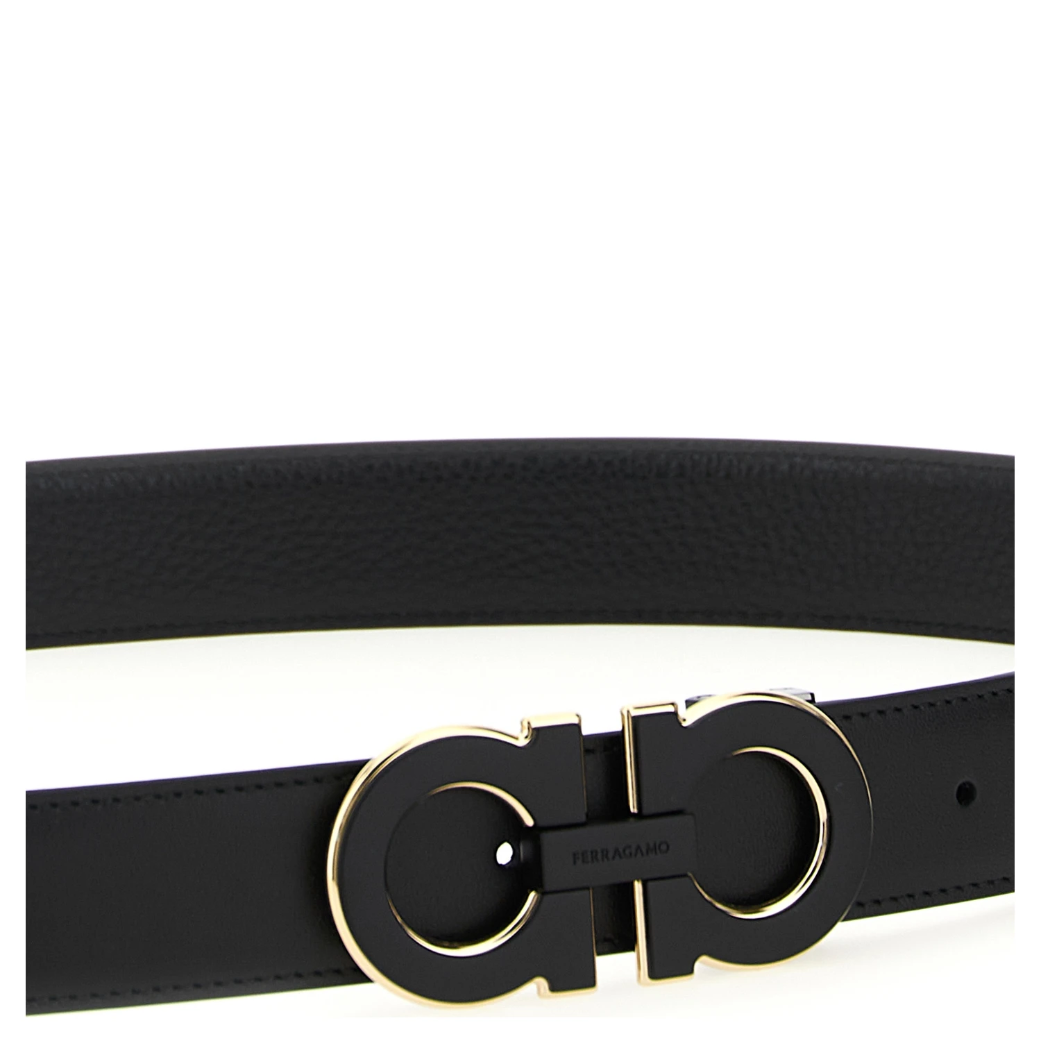 Black Calfskin Regular Belt