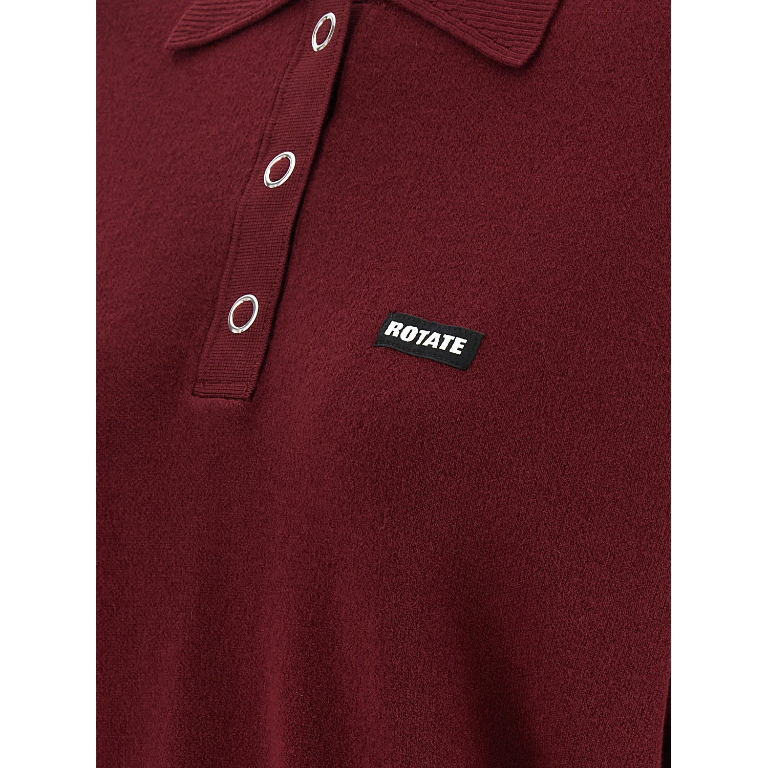 Bordeaux Mohair Polo Shirt