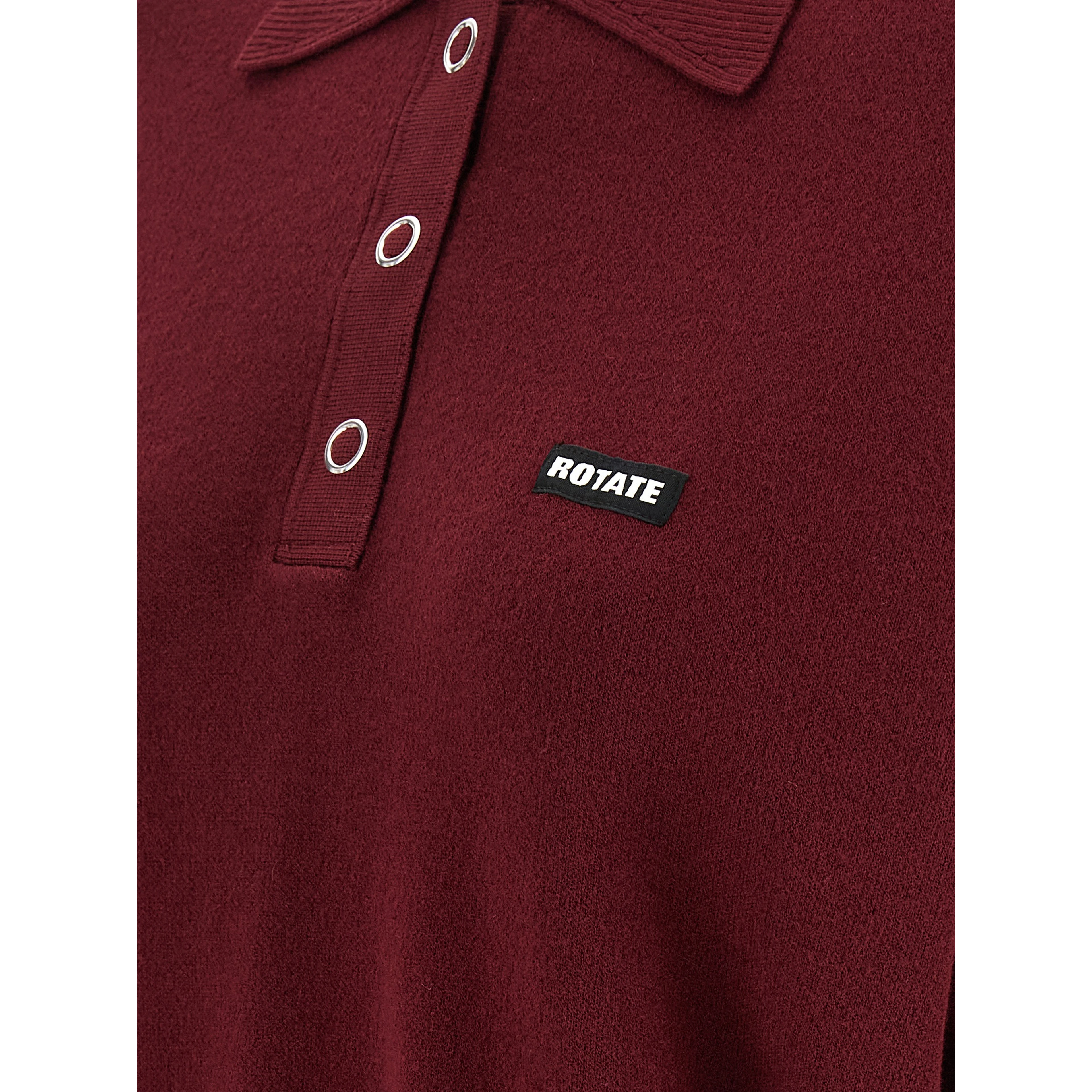 Bordeaux Mohair Polo Shirt