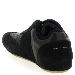 Black Calfskin Athletic Sneakers