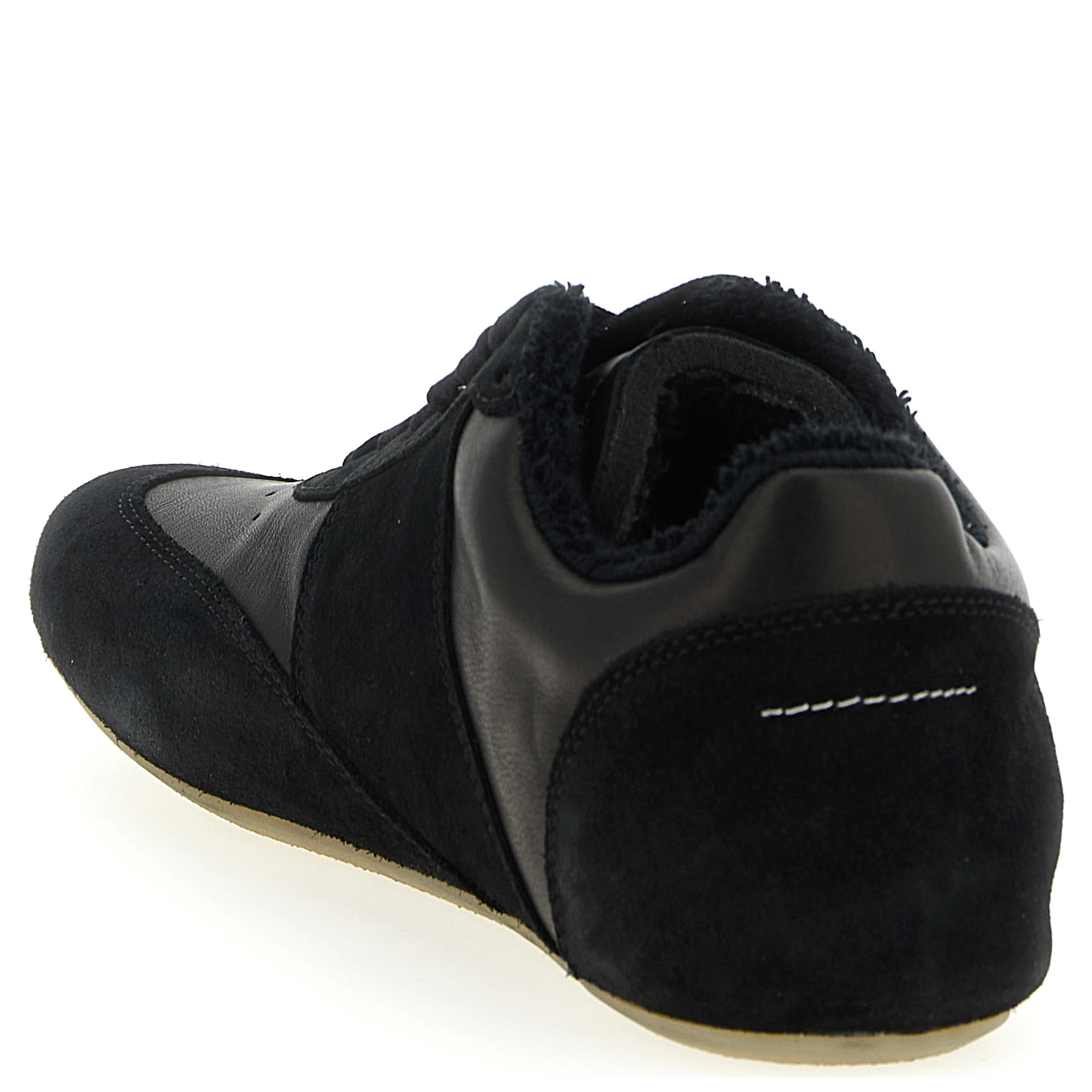 Black Calfskin Athletic Sneakers