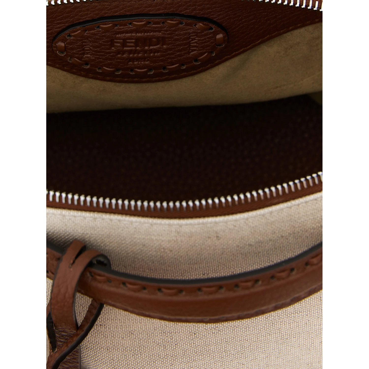 Beige Polyethylene Handbag