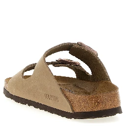 Brown Leather Slides