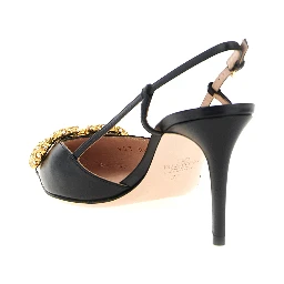 Black Calfskin High Heel Pumps