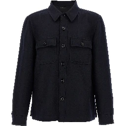 Blue Wool Blouse