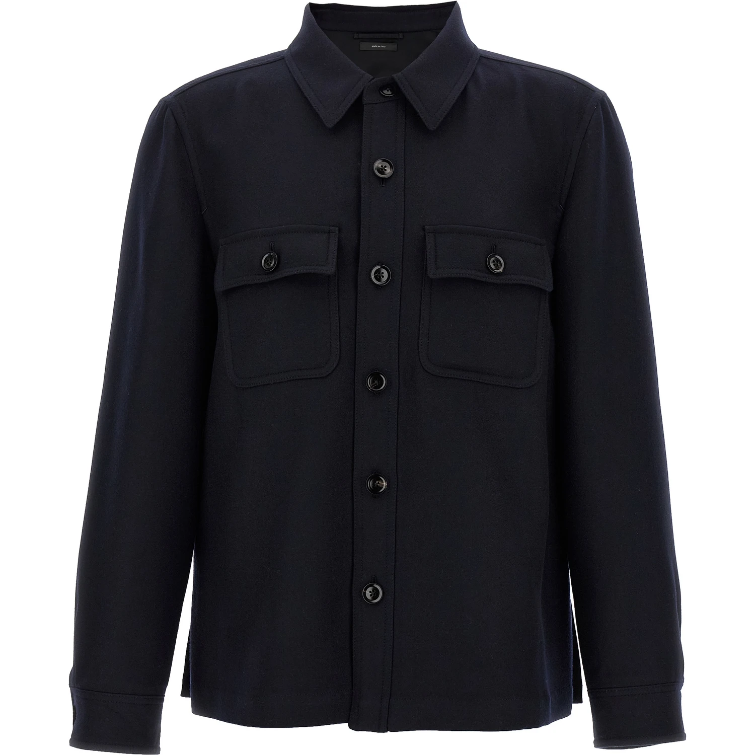 Blue Wool Blouse