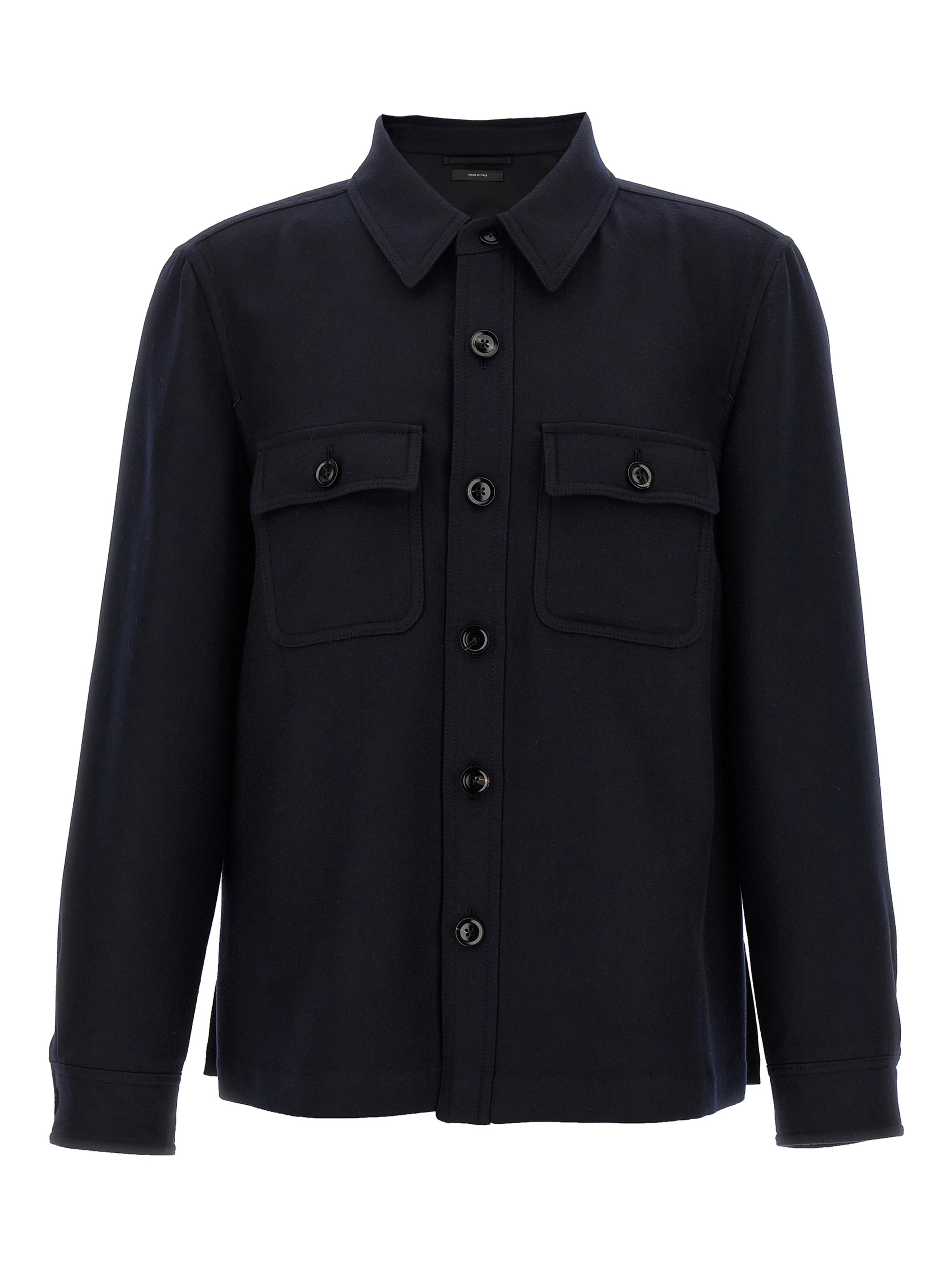 Blue Wool Blouse