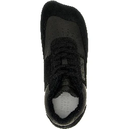 Black Calfskin Athletic Sneakers