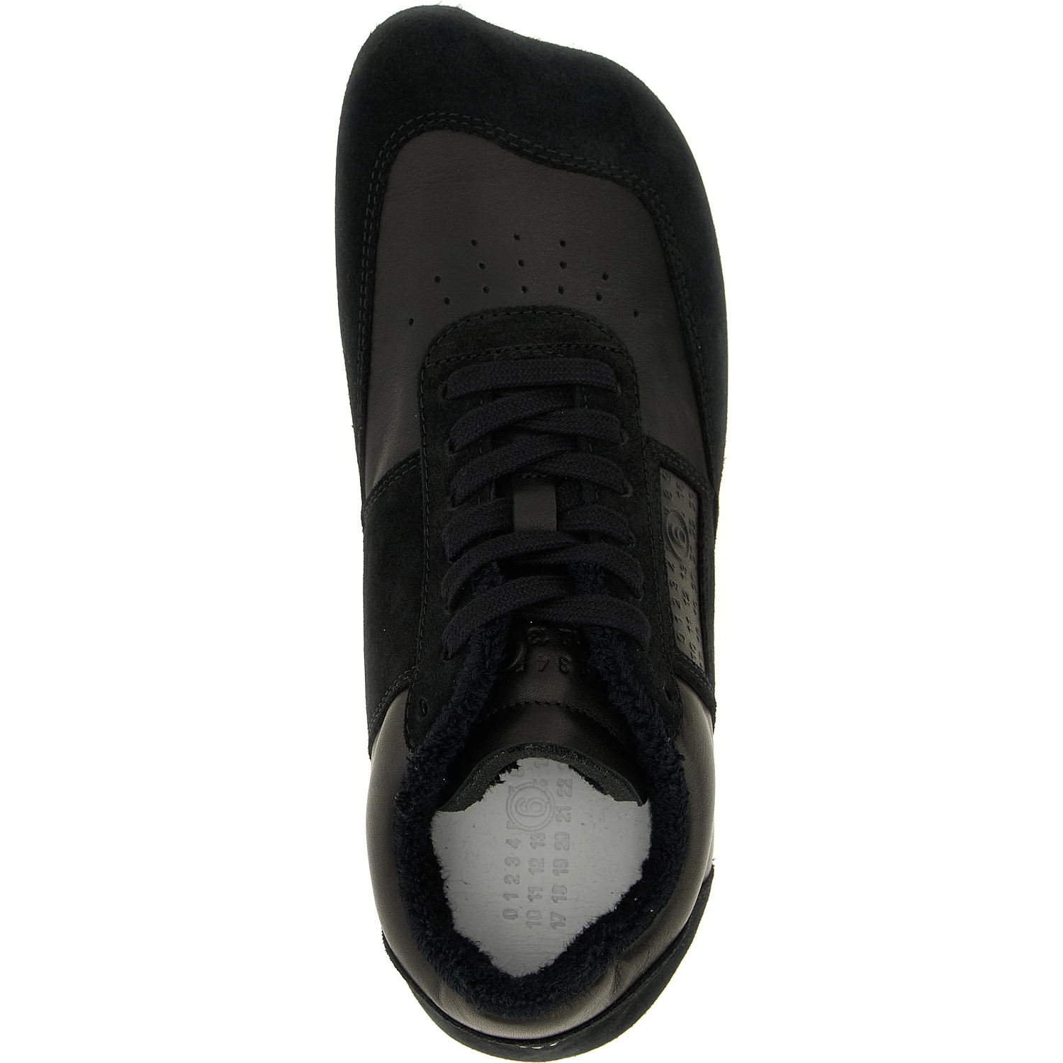 Black Calfskin Athletic Sneakers