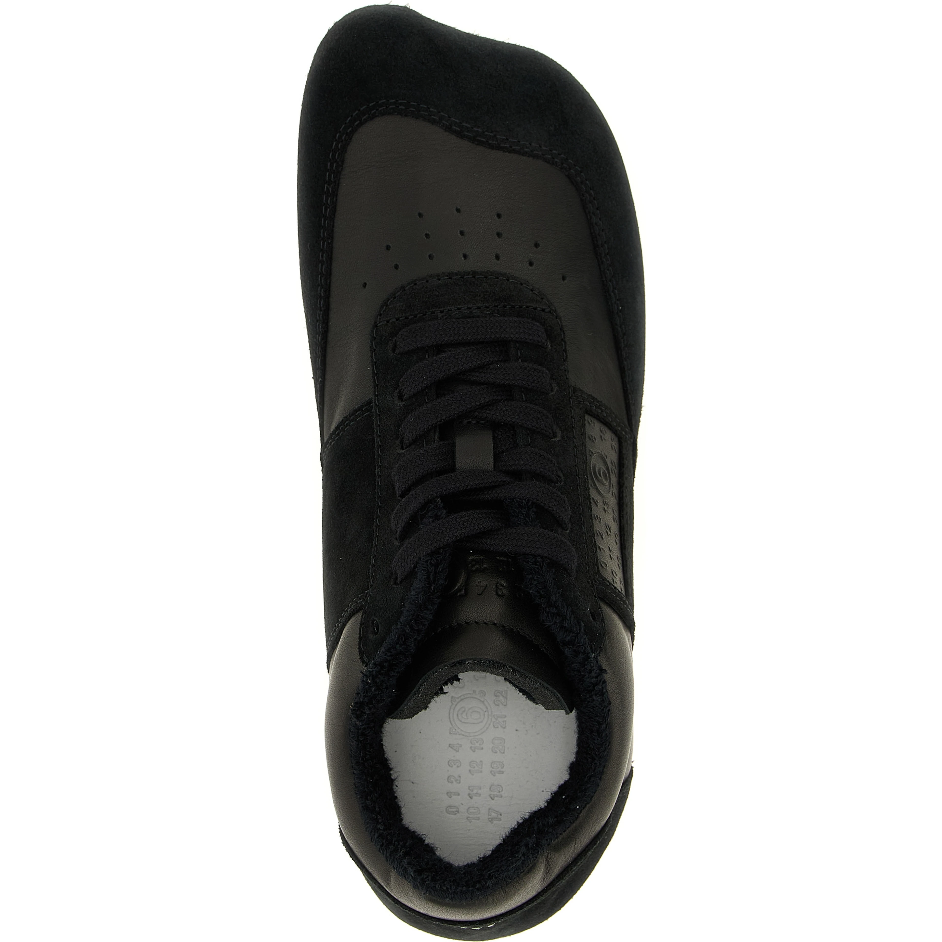 Black Calfskin Athletic Sneakers