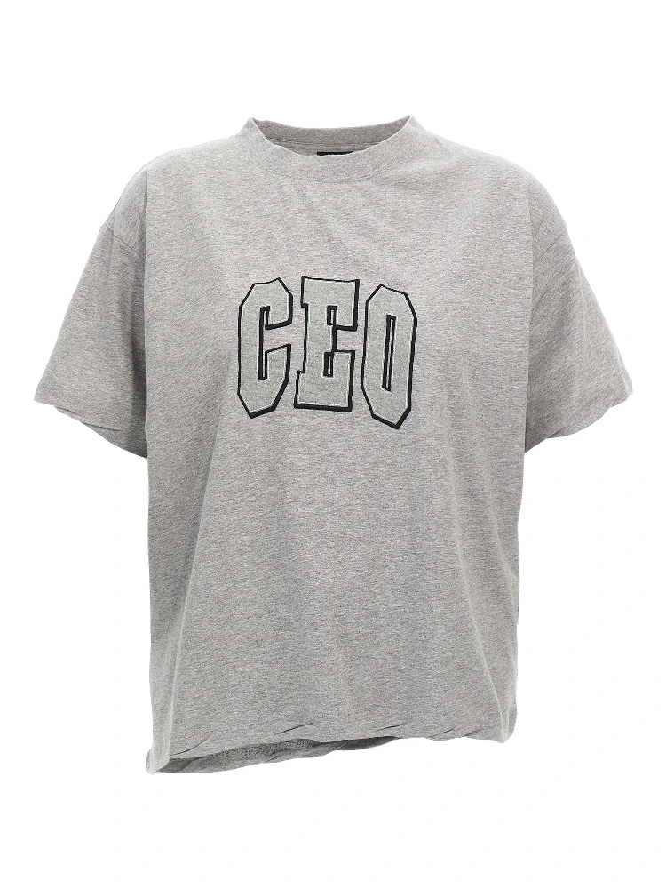 Gray Cotton T-Shirt