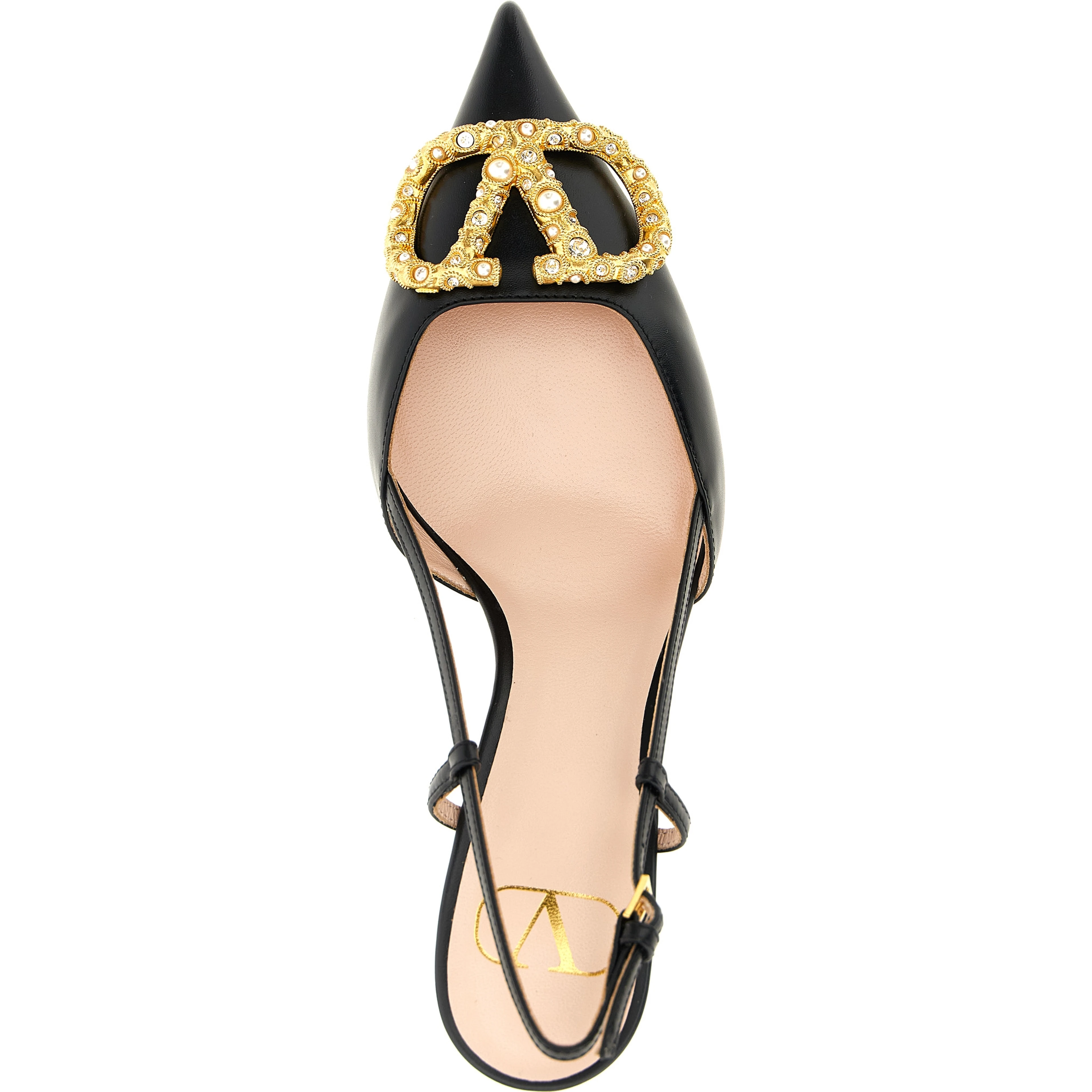 Black Calfskin High Heel Pumps