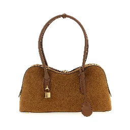 Brown Polyamide Shoulder Bag