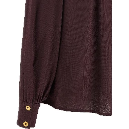 Purple Viscose Blouse