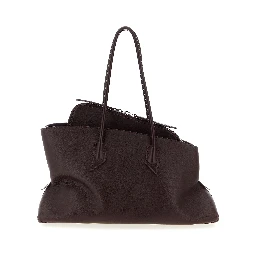 Purple Calfskin Shoulder Bag