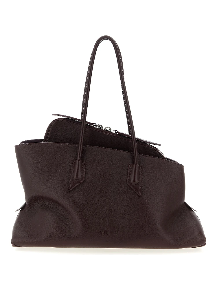 Purple Calfskin Shoulder Bag