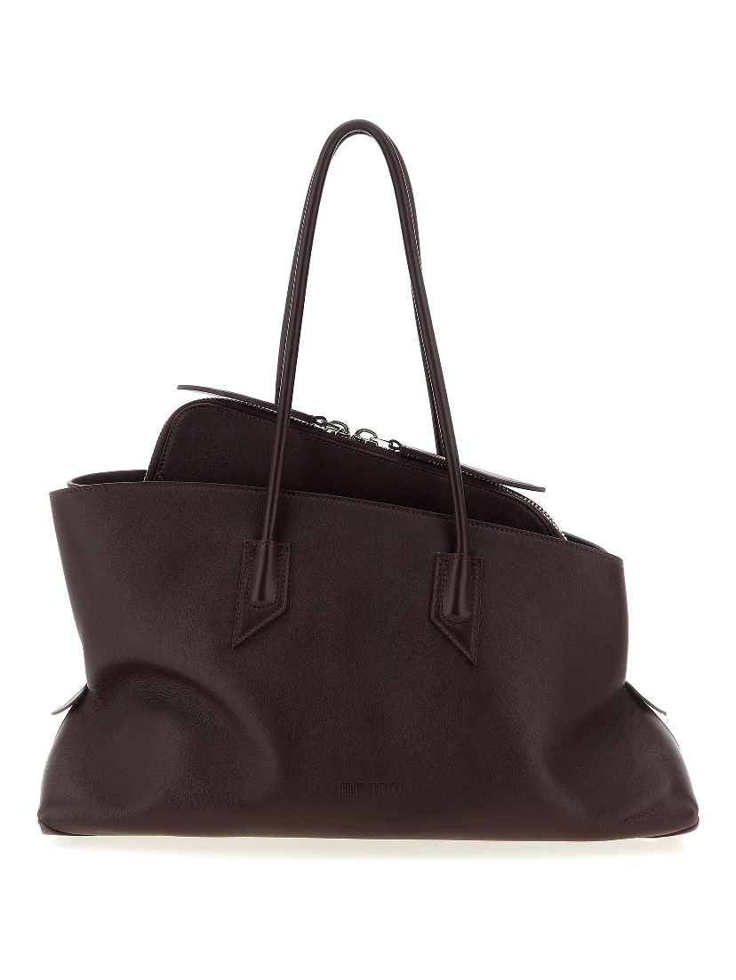 Purple Calfskin Shoulder Bag