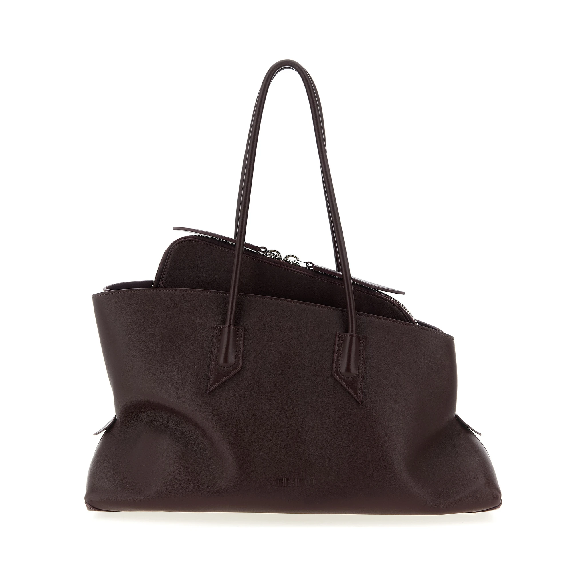 Purple Calfskin Shoulder Bag